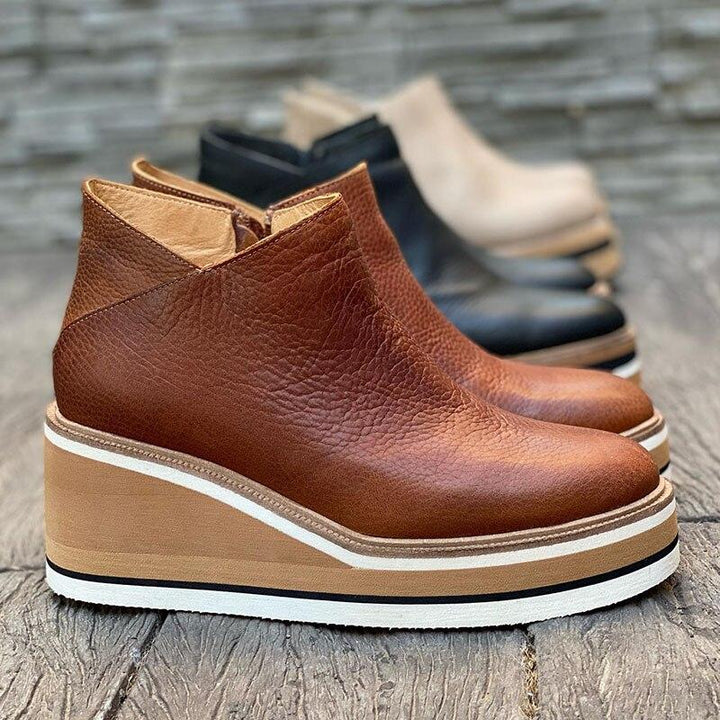 Bequeme Plateau-Stiefeletten - Mira