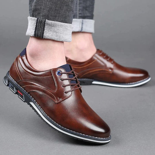 Orthopädische Leder Herrenschuhe – Finn