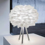 Dimmbare Tischlampe mit luxuriösen Federn – Pluma