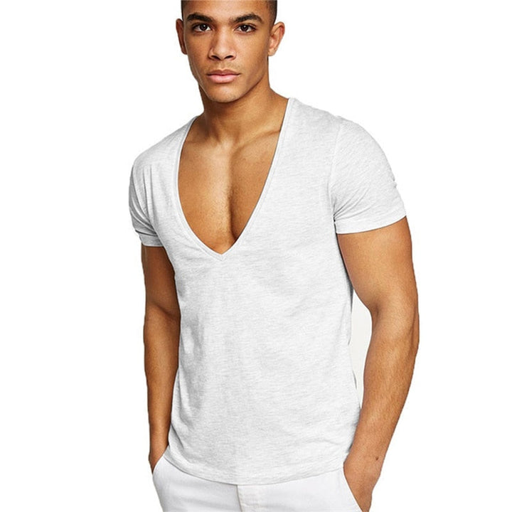 Lässiges & Figurbetontes Herren V-Ausschnitt T-Shirt – Jonas