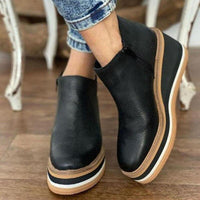 Bequeme Plateau-Stiefeletten - Mira