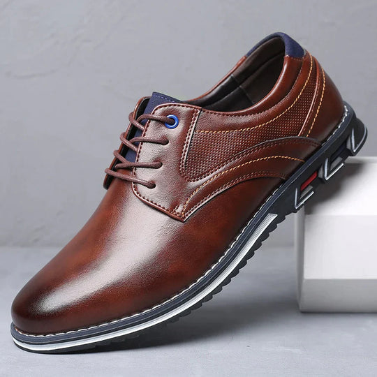 Orthopädische Leder Herrenschuhe – Finn