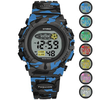 Wasserdichte digitale Kinderarmbanduhr mit LED-Display – Livano