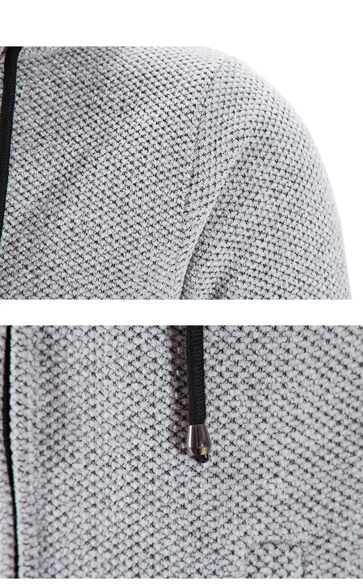 Mittellanger Woll-Hoodie für Herren - Luca
