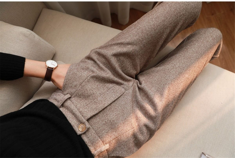 Damen Haremhose aus Wolle für Herbst & Winter – Amara