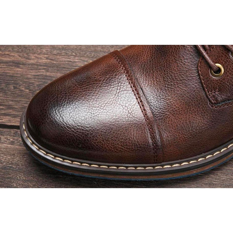 Braune Herren Oxford Stiefel – Jules