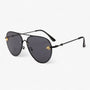 Vintage Piloten-Sonnenbrille mit Bienen-Detail – Halcyon