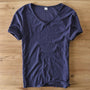 Leichtes Leinen V-Ausschnitt Shirt Herren – Atmungsaktiv & Sommerlich – Thilo
