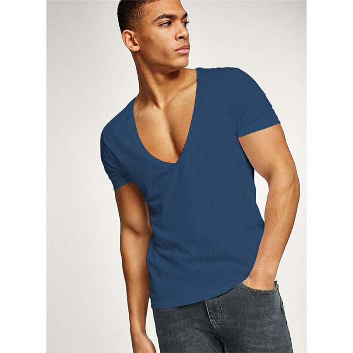 Lässiges & Figurbetontes Herren V-Ausschnitt T-Shirt – Jonas