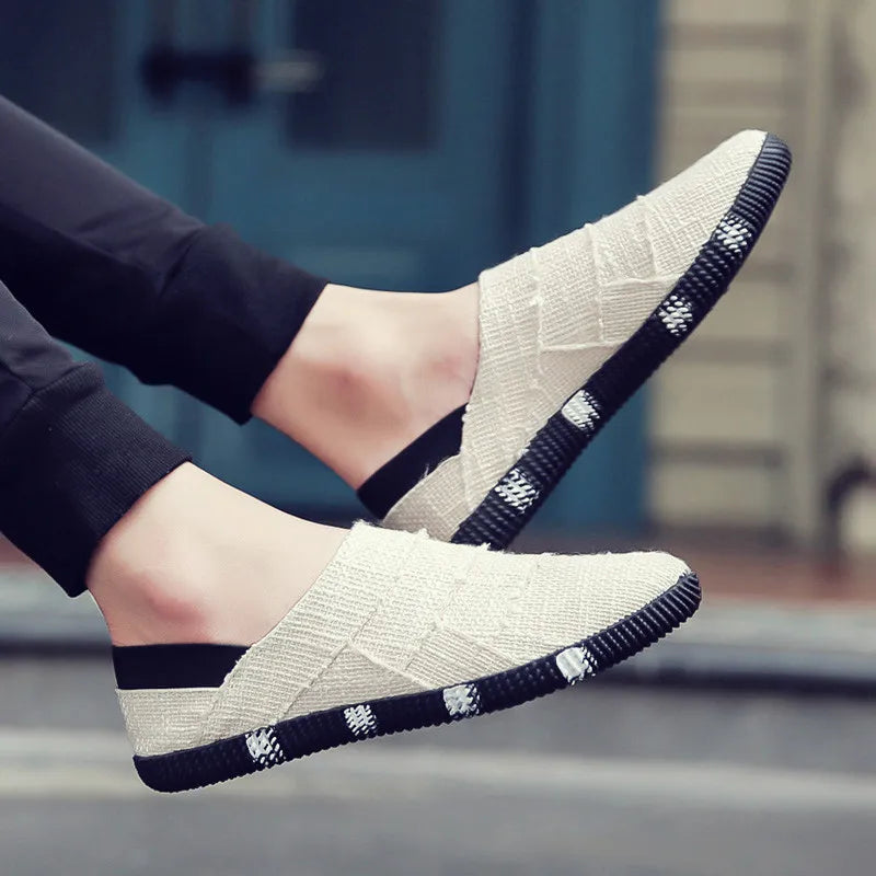 Leichte & Stylische Canvas Espadrilles mit Hennepzool für Herren – Elias