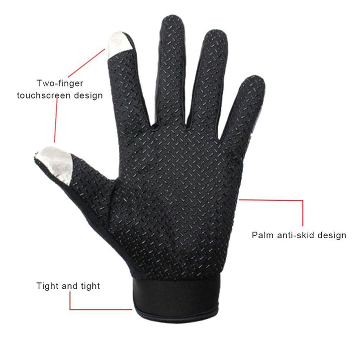 Atmungsaktive wasserdichte Fahrradhandschuhe mit Grip-Fläche – Rivaro