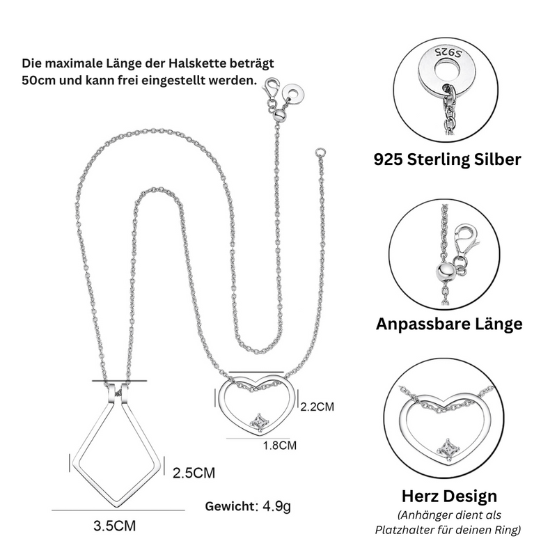 Halskette Mit Ringhalter - RingHolder