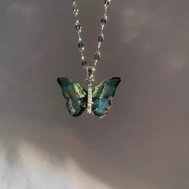 Halskette Mit Schmetterlingsmotiv - Butterfli