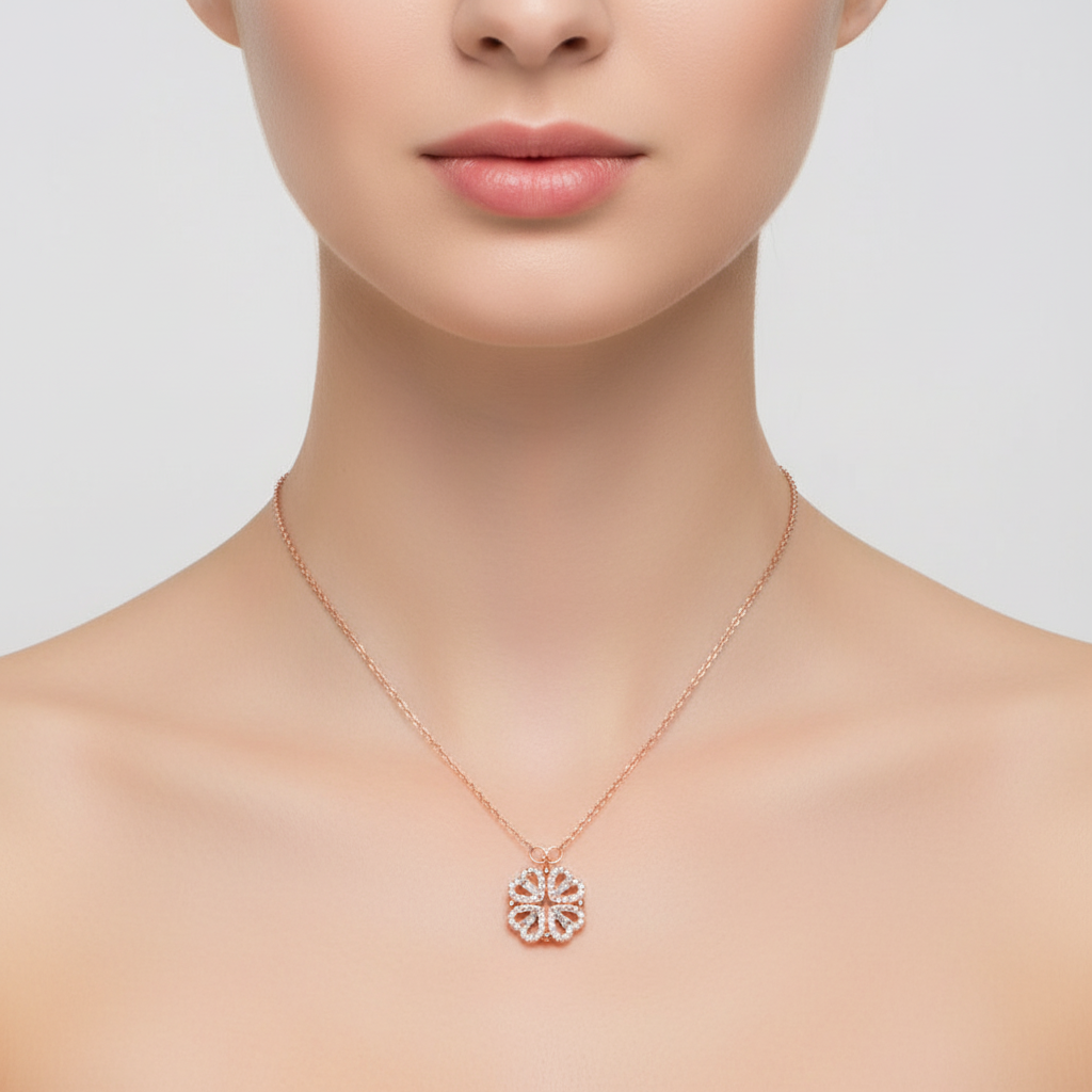 Halskette Mit Zirkonia - DiamondWings