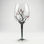 Handbeschilderd Wijnglas Met Natuurmotief - TreeGlass