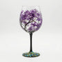 Handbeschilderd Wijnglas Met Natuurmotief - TreeGlass