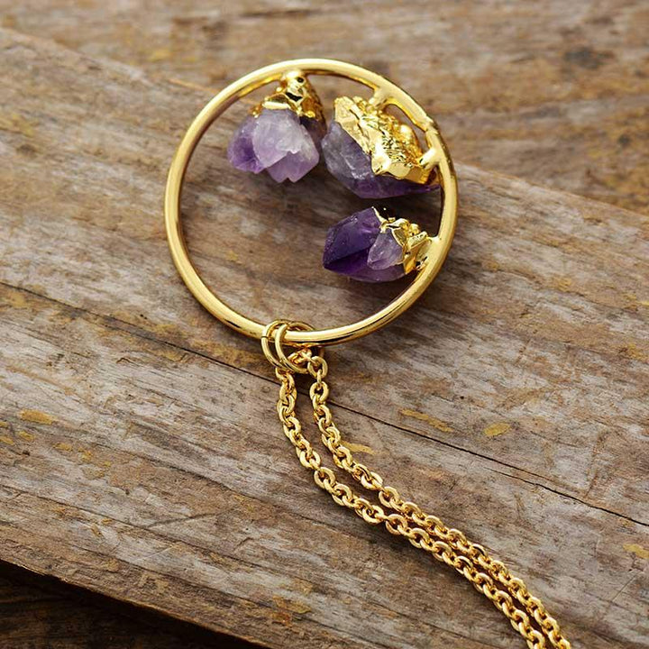 Handgefertigte Amethystkette - ElysiumNecklace
