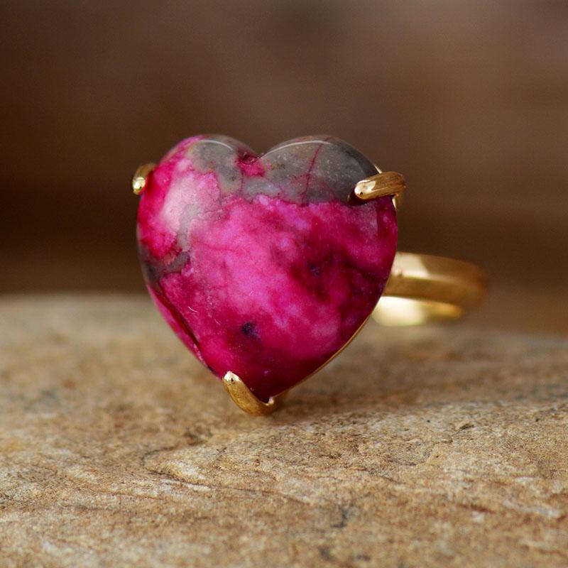 Handgefertigter Ring - HeartGemRing