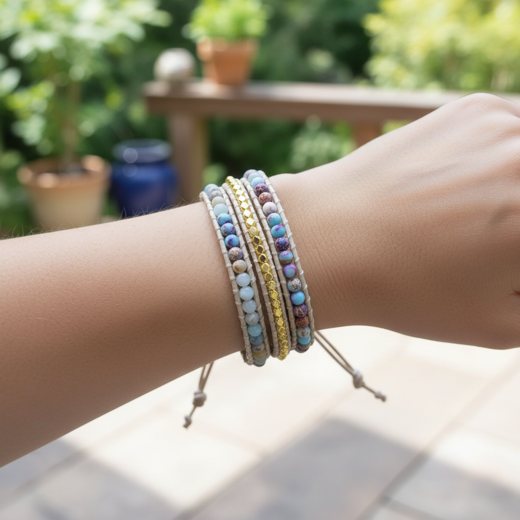 Handgefertigtes Wickelarmband - ChakraWrap