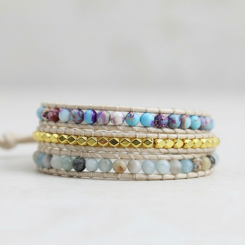 Handgefertigtes Wickelarmband - ChakraWrap