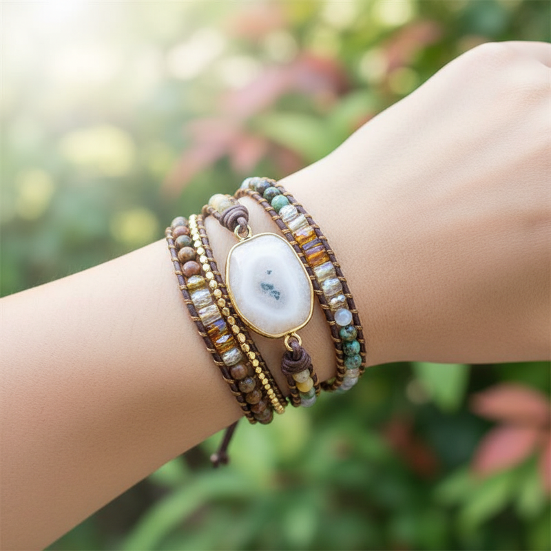 Handgefertigtes Wickelarmband - LunaWrap