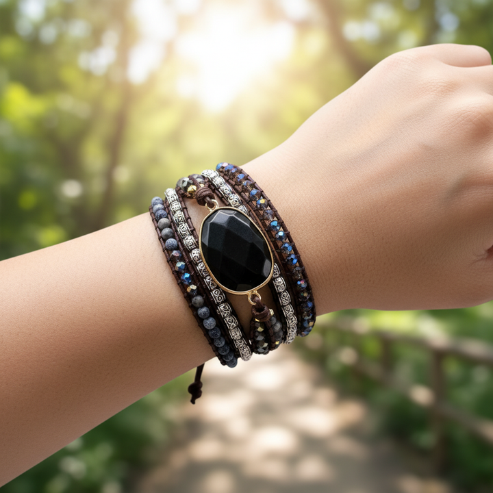 Handgefertigtes Wickelarmband - PowerBand