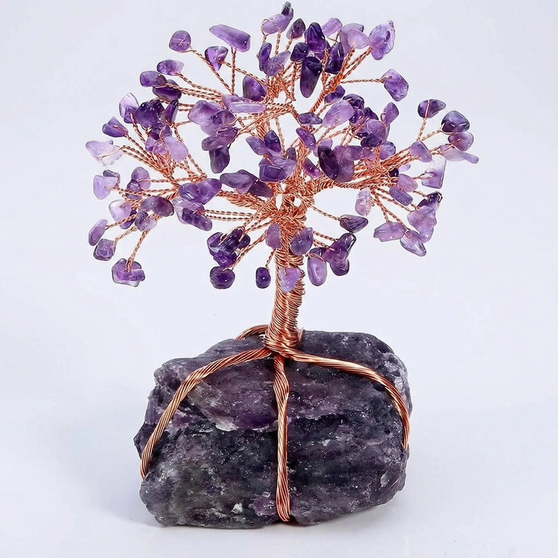 Handgemaakte Levensboom Met Edelsteentjes - Crystroot