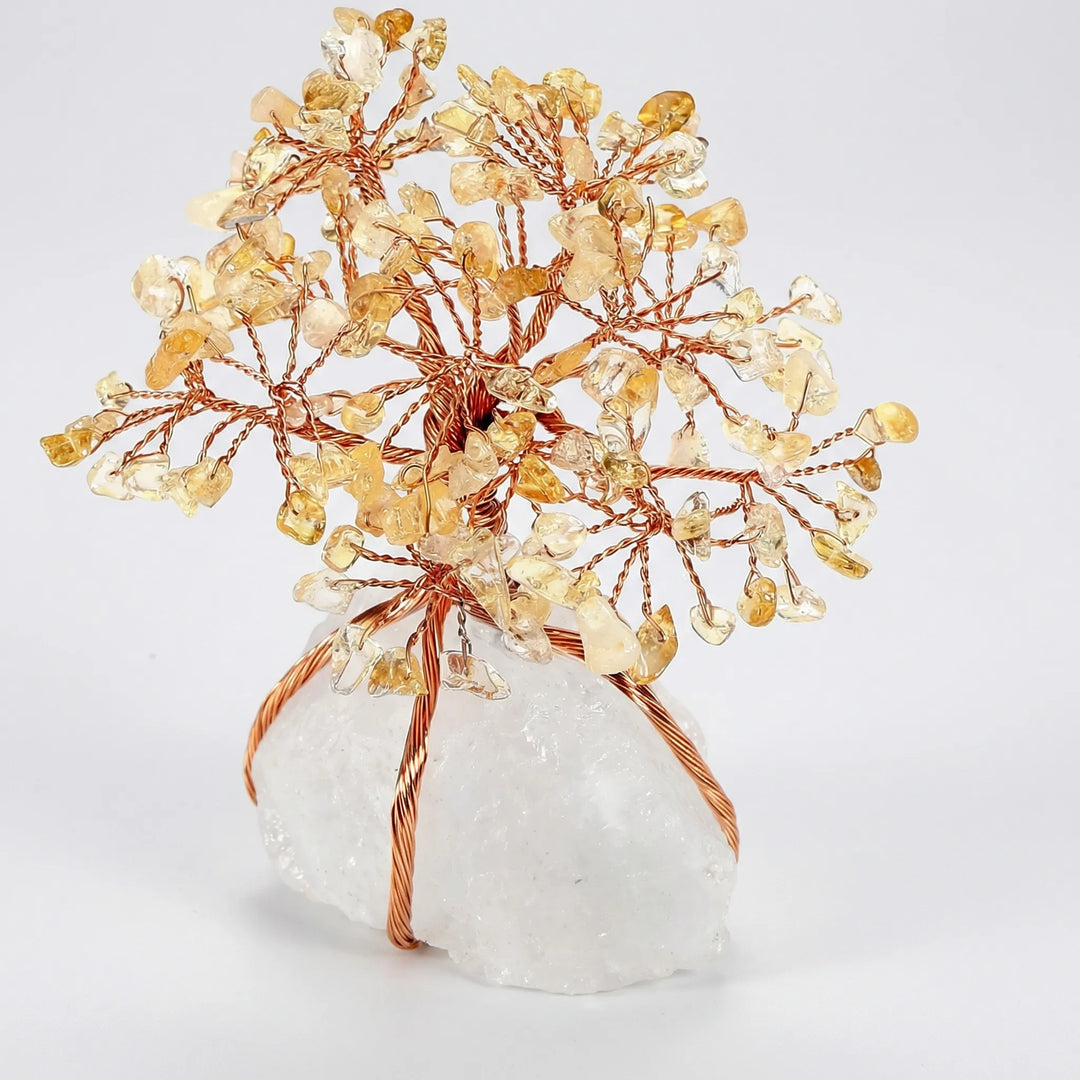 Handgemaakte Levensboom Met Edelsteentjes - Crystroot