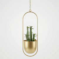 Hangende Bloempot Met Geometrisch Frame - Floraveil