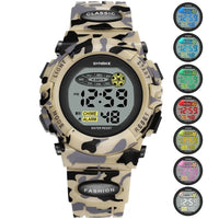 Wasserdichte digitale Kinderarmbanduhr mit LED-Display – Livano