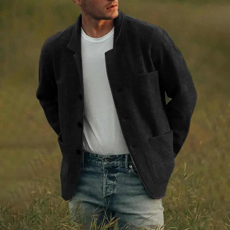 Herren Strickjacke mit taillierter Passform – Dario