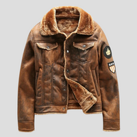 Herren-Bikerjacke Im Klassischen Stil - Mio