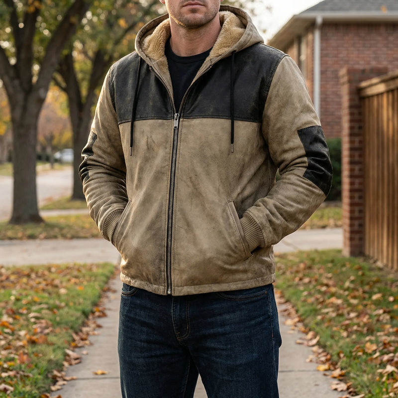 Herren Kapuzenjacke Mit Geradem Schnitt - Rasmus