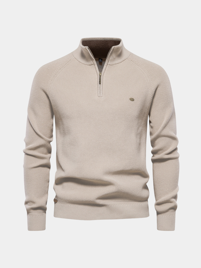 Herrenpullover Mit Halbem Reißverschluss - Mateo