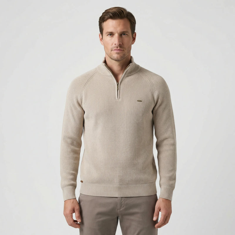 Herrenpullover Mit Halbem Reißverschluss - Mateo