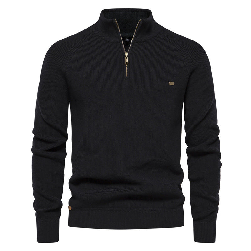 Herrenpullover Mit Halbem Reißverschluss - Mateo