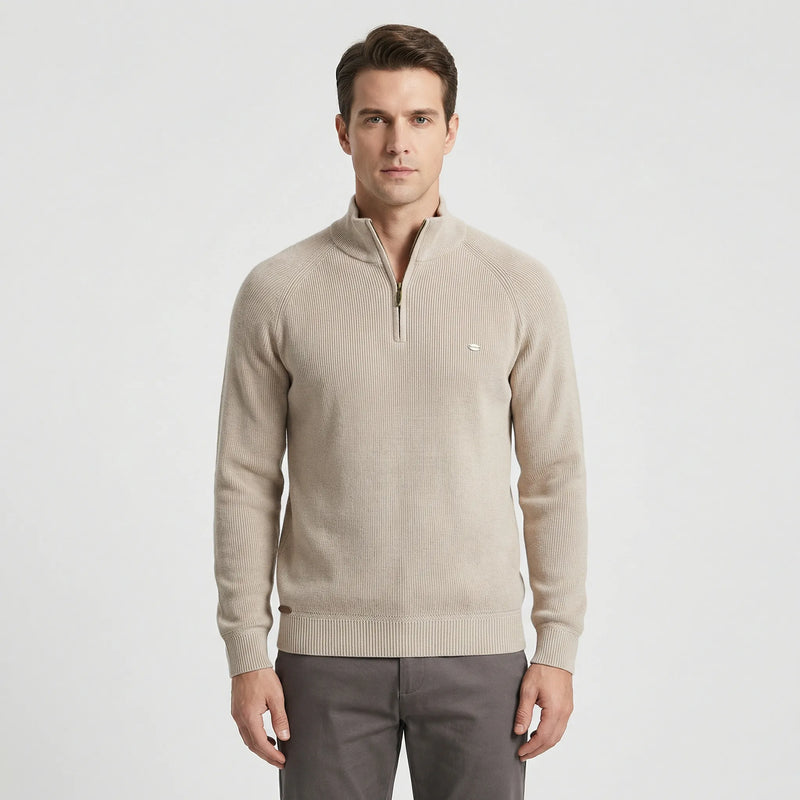 Herrenpullover Mit Halbem Reißverschluss - Mateo
