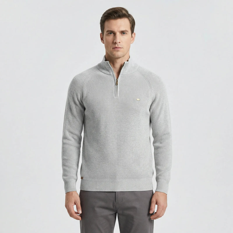 Herrenpullover Mit Halbem Reißverschluss - Mateo