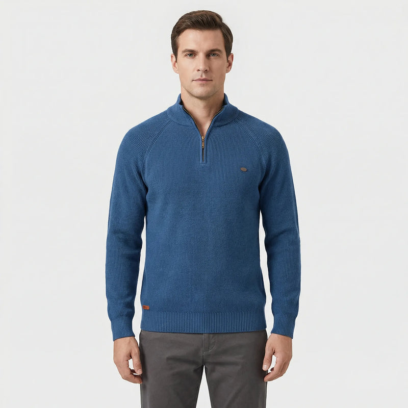 Herrenpullover Mit Halbem Reißverschluss - Mateo