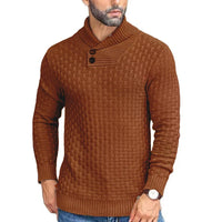Herrenpullover Mit Schalkragen Und Strickmuster - Lenny