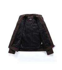 Herren-Bikerjacke mit Stehkragen – Rafael Herbstedition