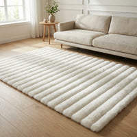 Hochflor-Teppich Mit Strukturmuster - Plushara