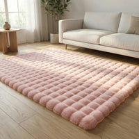Hochflor-Teppich Mit Strukturmuster - Plushara