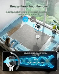 Höhenverstellbarer Moderner Tischventilator - Breeziq