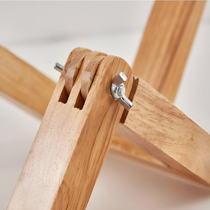 Flexibler Robot Schreibtischlampe aus Massivholz – LumoBot