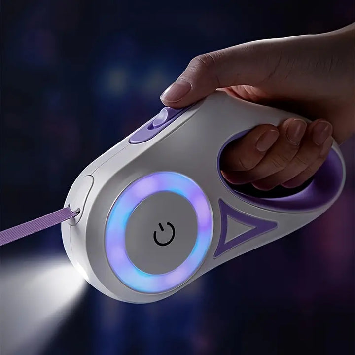 Leuchtende Hundeleine mit Taschenlampe – GlowGuard
