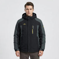 Hooded Two-Tone Outdoor Jacket - Casey