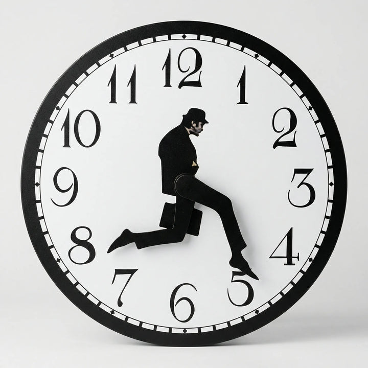 Humorvolle Wanduhr - TickleStride