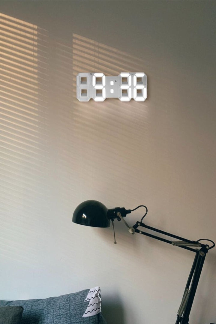 3D LED Wanduhr mit Dimmbarem Licht – Timora