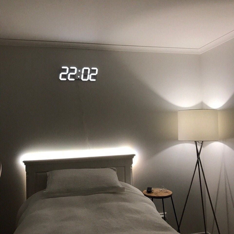 3D LED Wanduhr mit Dimmbarem Licht – Timora